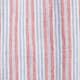 Short-sleeve Baird McNutt Irish linen shirt KELLEY MULTI STRIPE RED