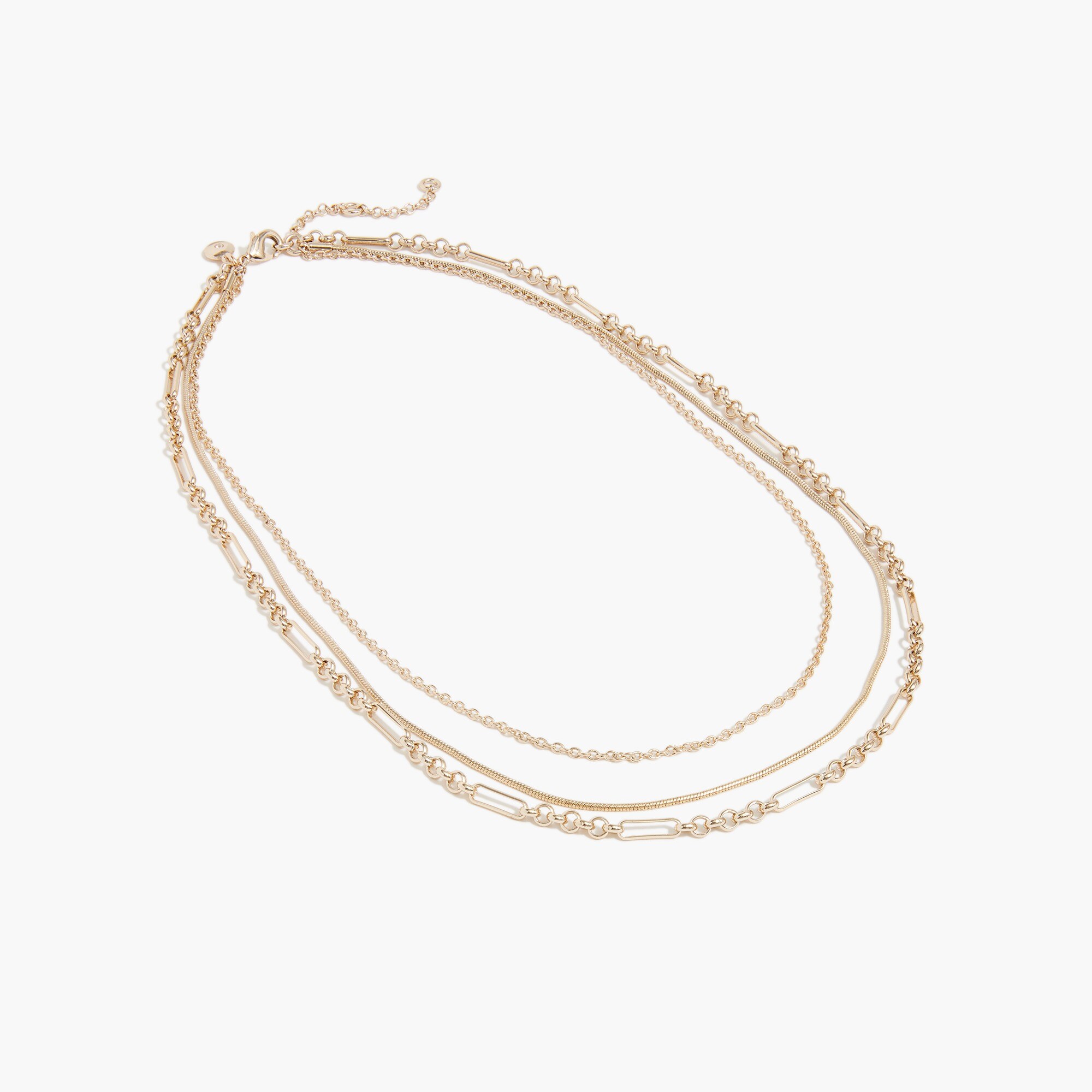 womens Multichain layering necklace