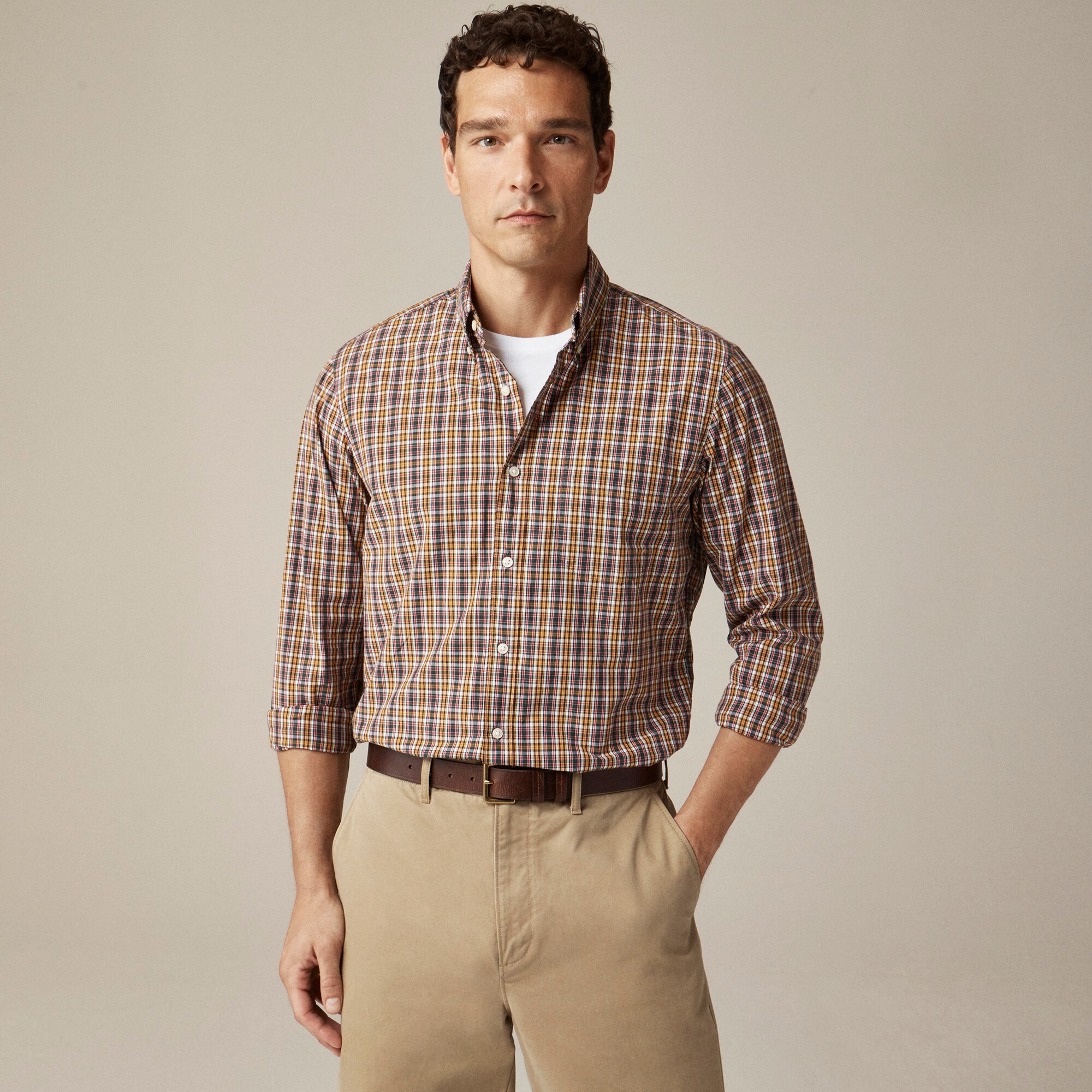  Secret Wash cotton poplin shirt