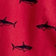 Printed boxers SUMMER SHARK RED BLACK