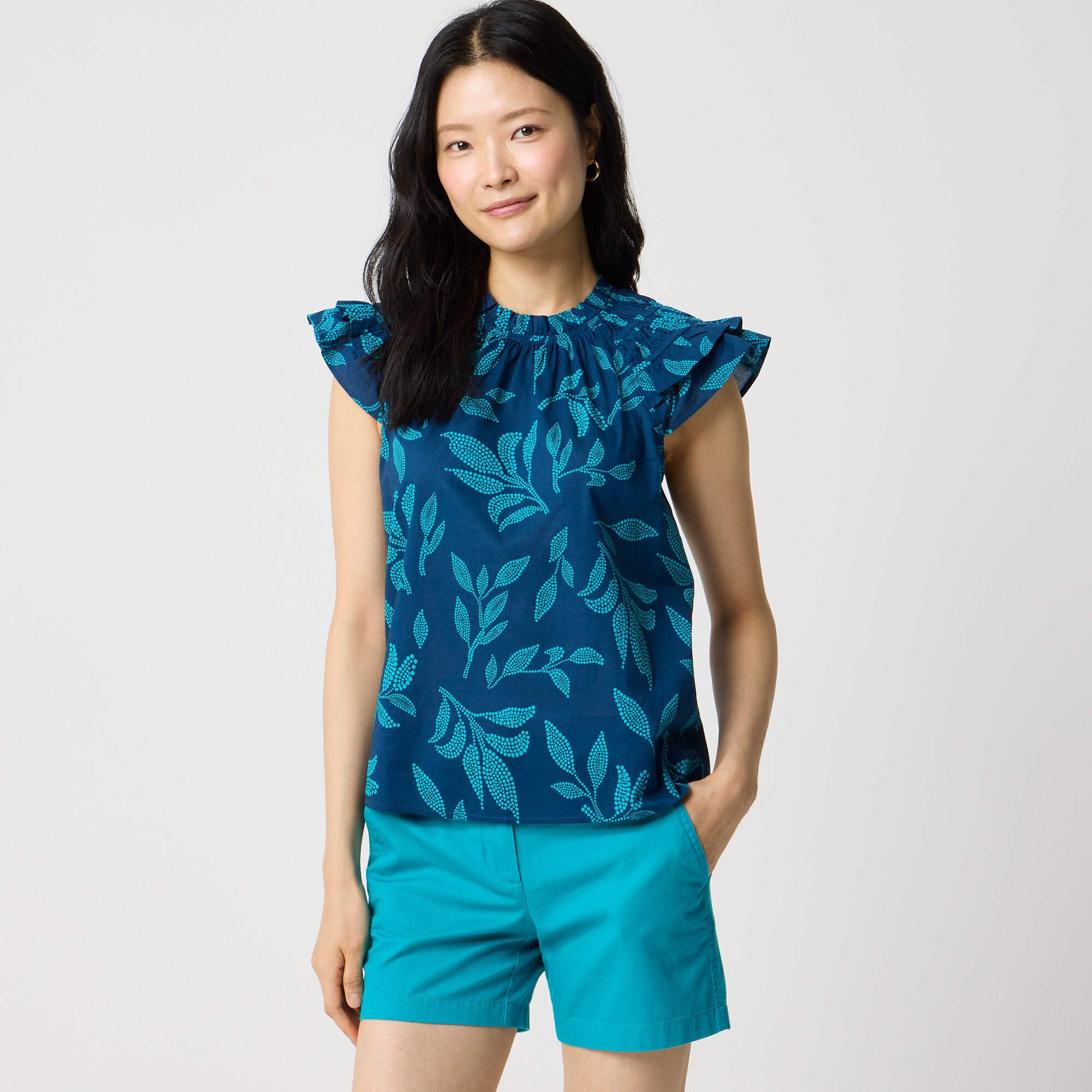  Flutter-sleeve top