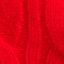 Cashmere cable-knit T-shirt VINTAGE RED