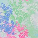 Girls' printed active tank top PALE CLOUD BRIGHT FLAMI