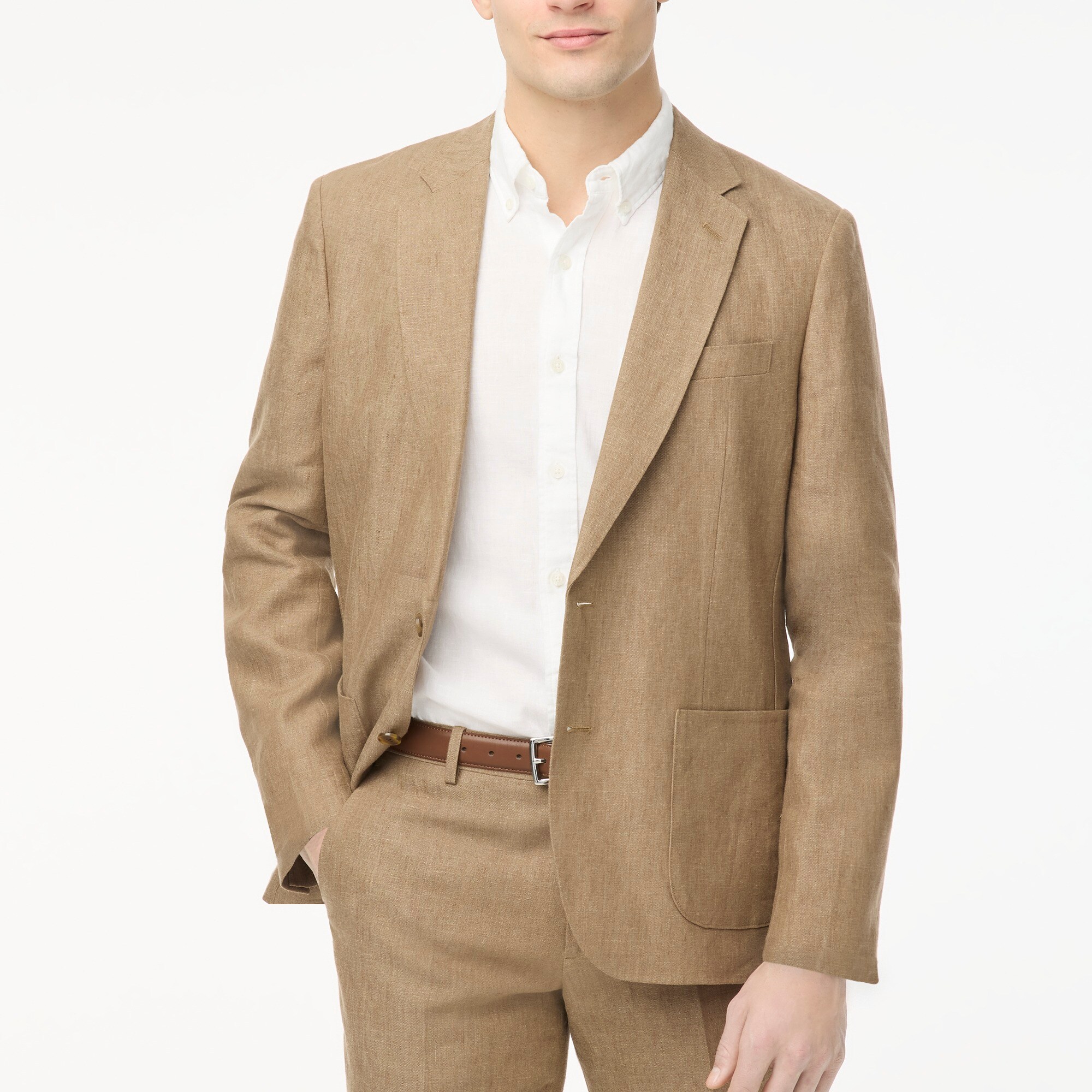 mens Slim-fit Thompson linen suit jacket