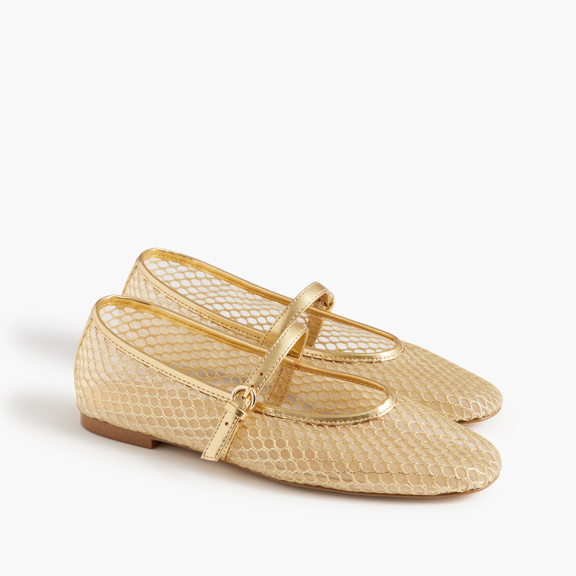womens Mesh Mary Jane flats