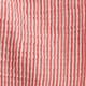 Puff-sleeve henley in striped gauze ELECTRIC RED
