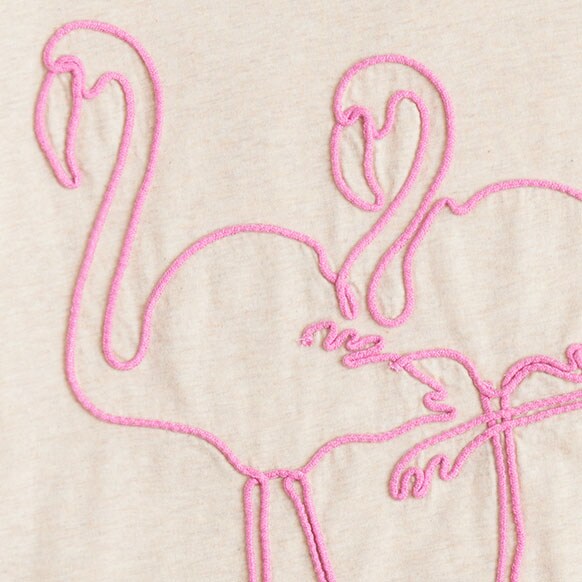 &quot;Ciao&quot; graphic collector's tee ROPE FLAMINGO