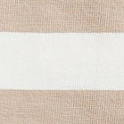 Short-sleeve striped button-shoulder tee VINTAGE SANDSTONE IVORY