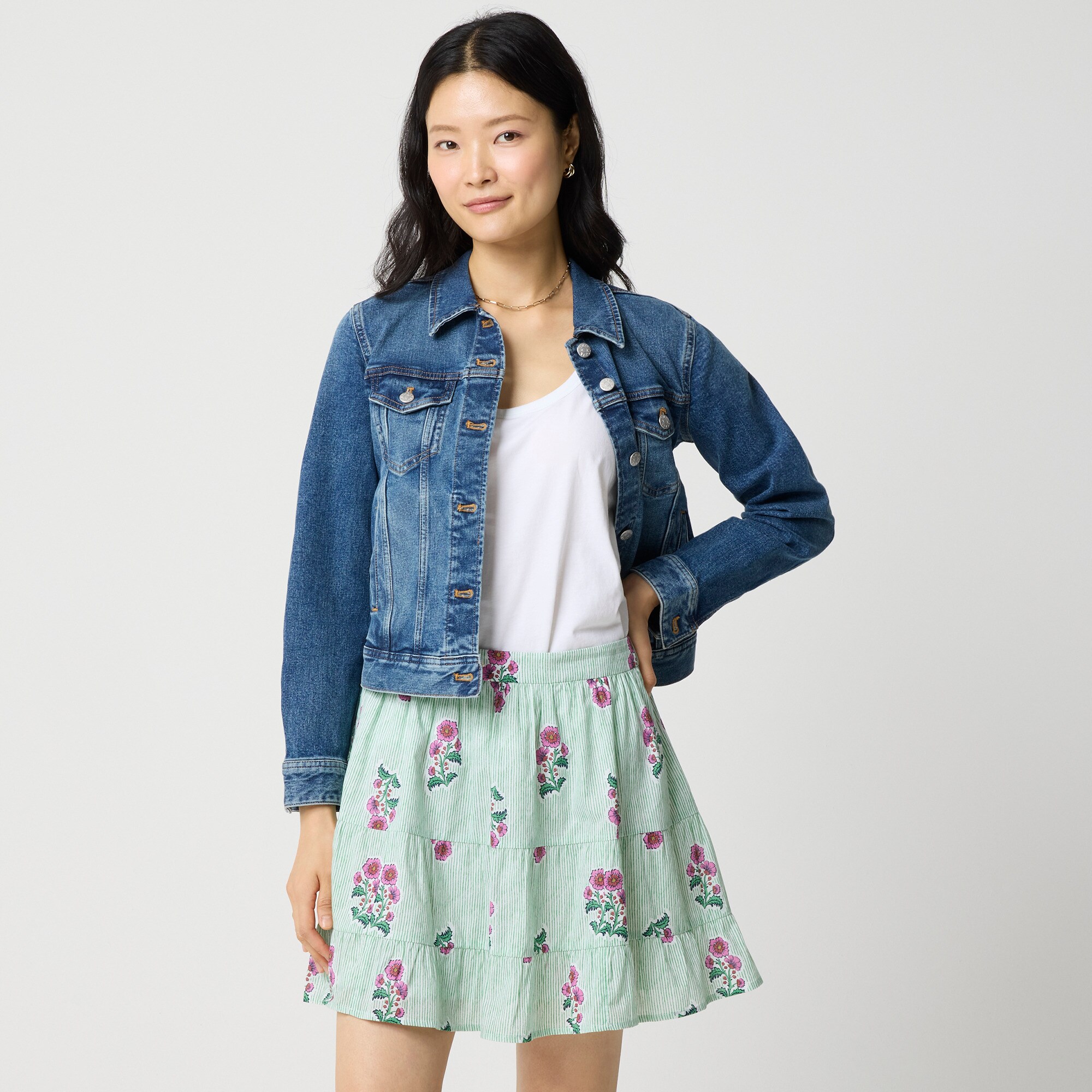 womens Tiered mini skirt
