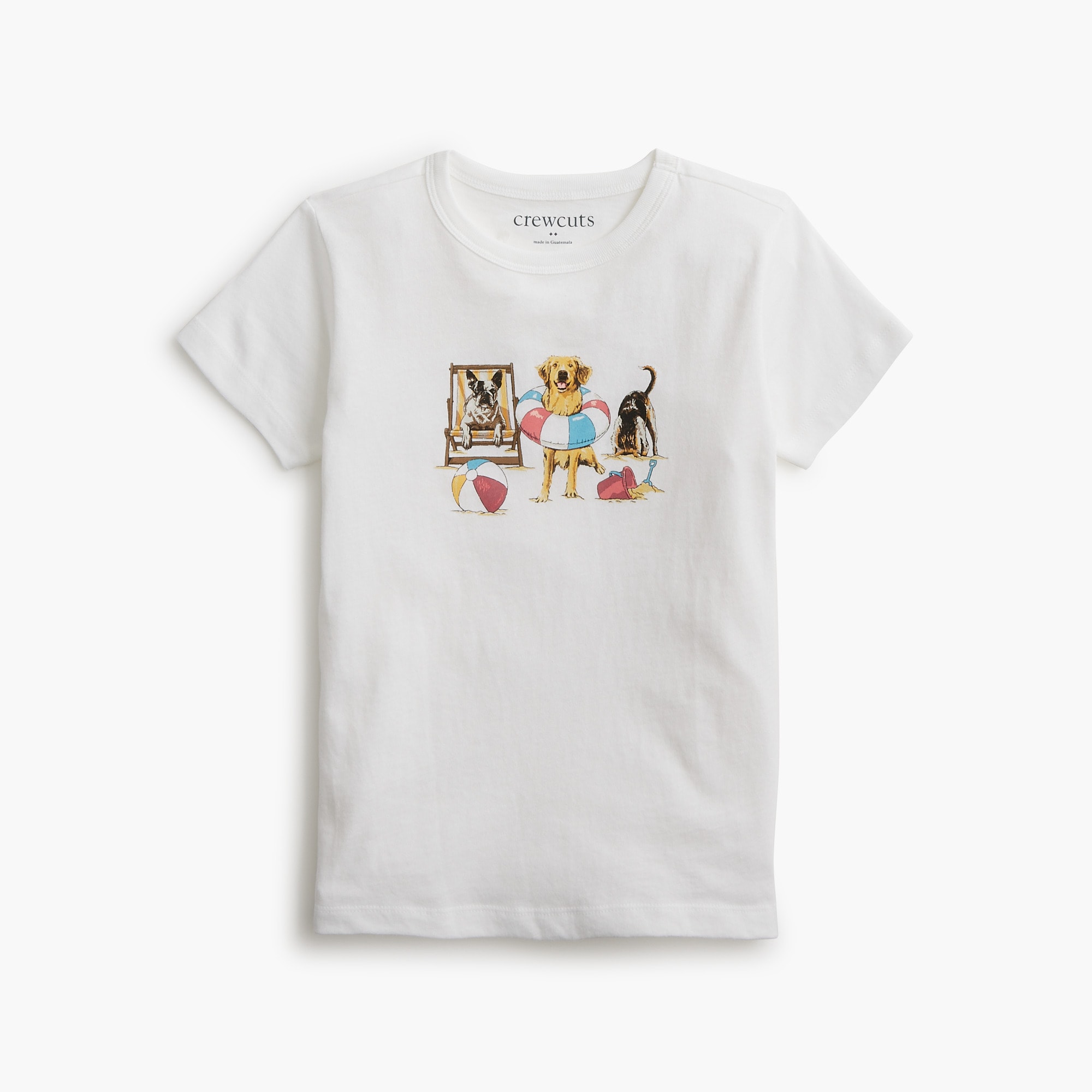 boys Boys' swimming dog and sailboats graphic tee