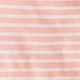 Featherweight cashmere long-sleeve T-shirt in stripe SNOW PEACH