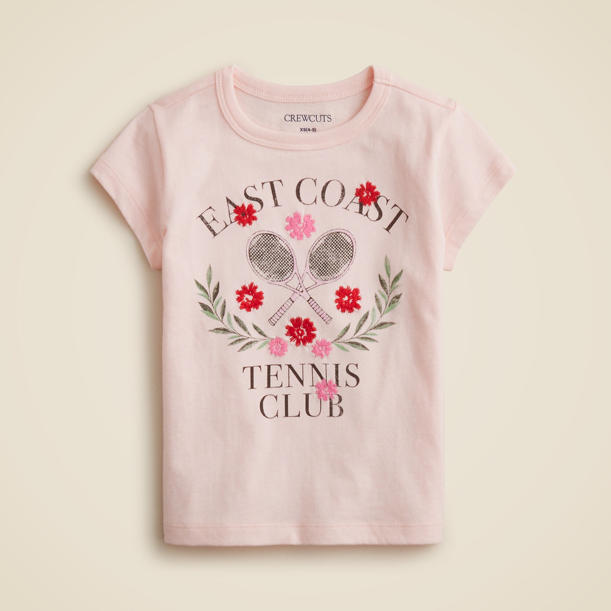 girls Girls' short-sleeve tennis club graphic T-shirt