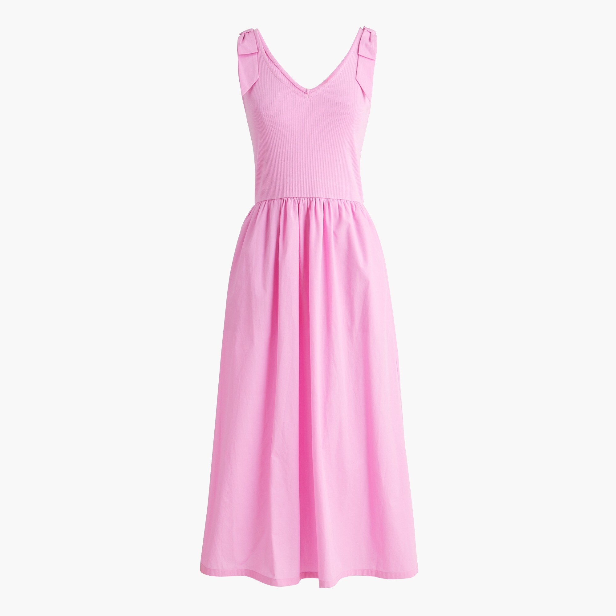 womens Bow-strap knit mixy dress
