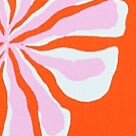 Printed halter one-piece swimsuit BRIGHT PERSIMMON MULTI