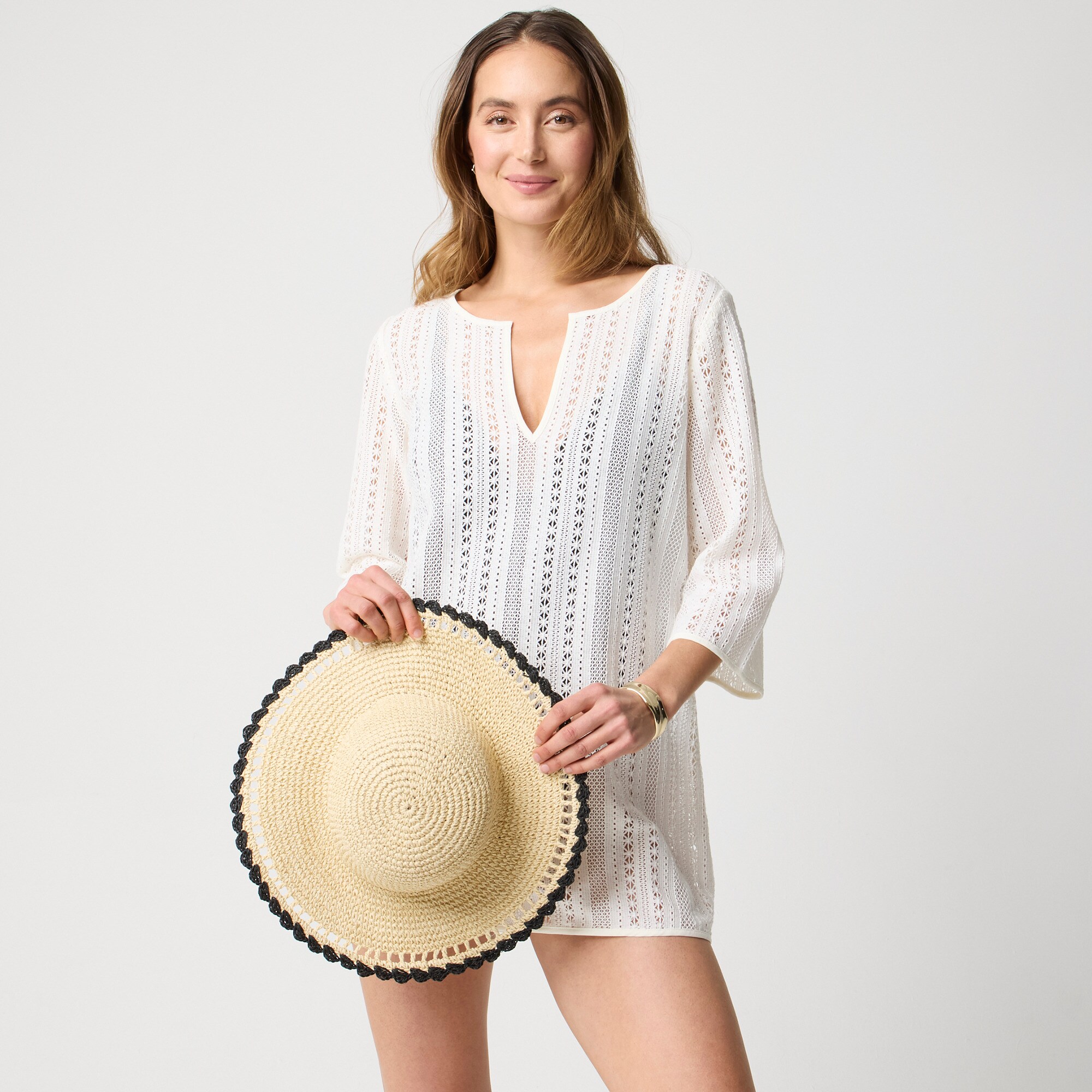 womens Crochet beach tunic