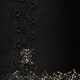Lace-trim shift dress BLACK