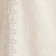Lace-trim shift dress WARM PEARL