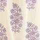 Floaty midi dress in block-print cotton voile WARM SESAME LAVENDER