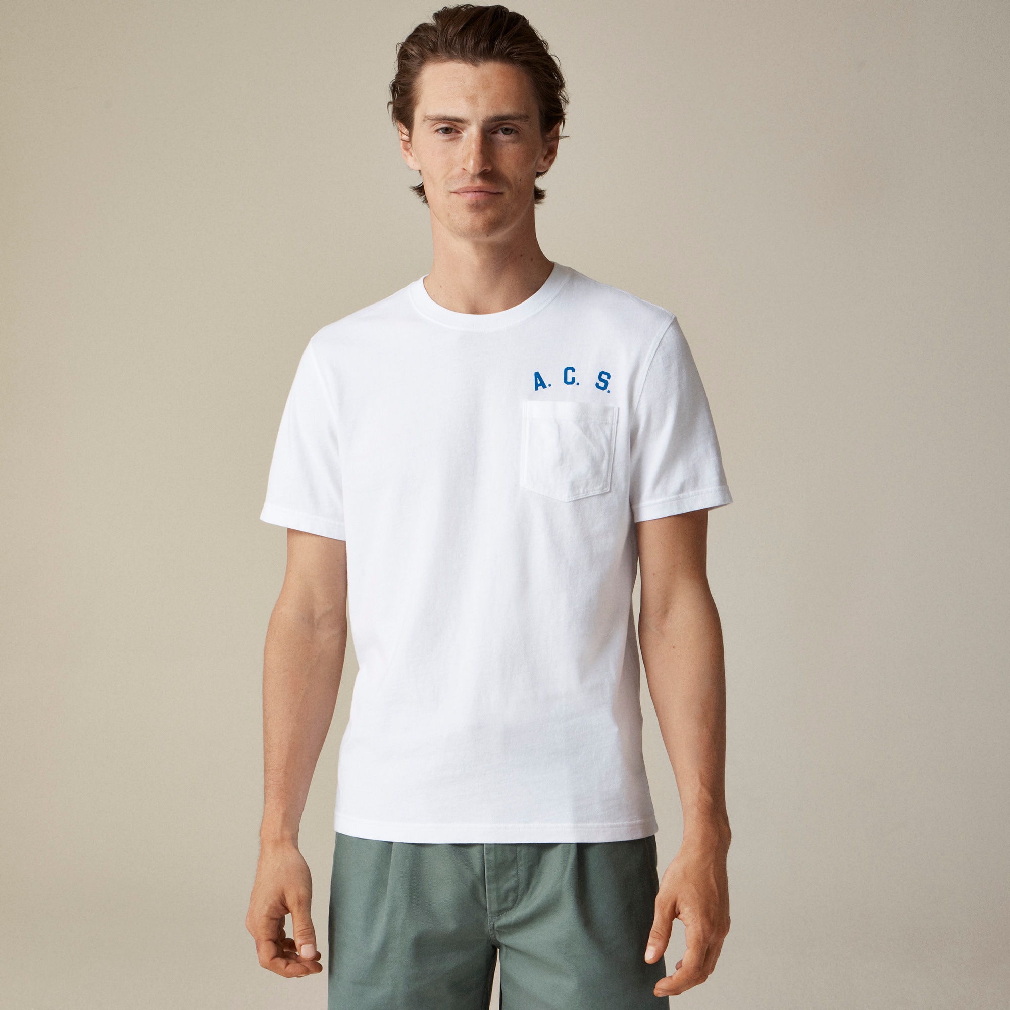  Atlantic Coastal Supplies X J.Crew vintage-wash cotton graphic T-shirt