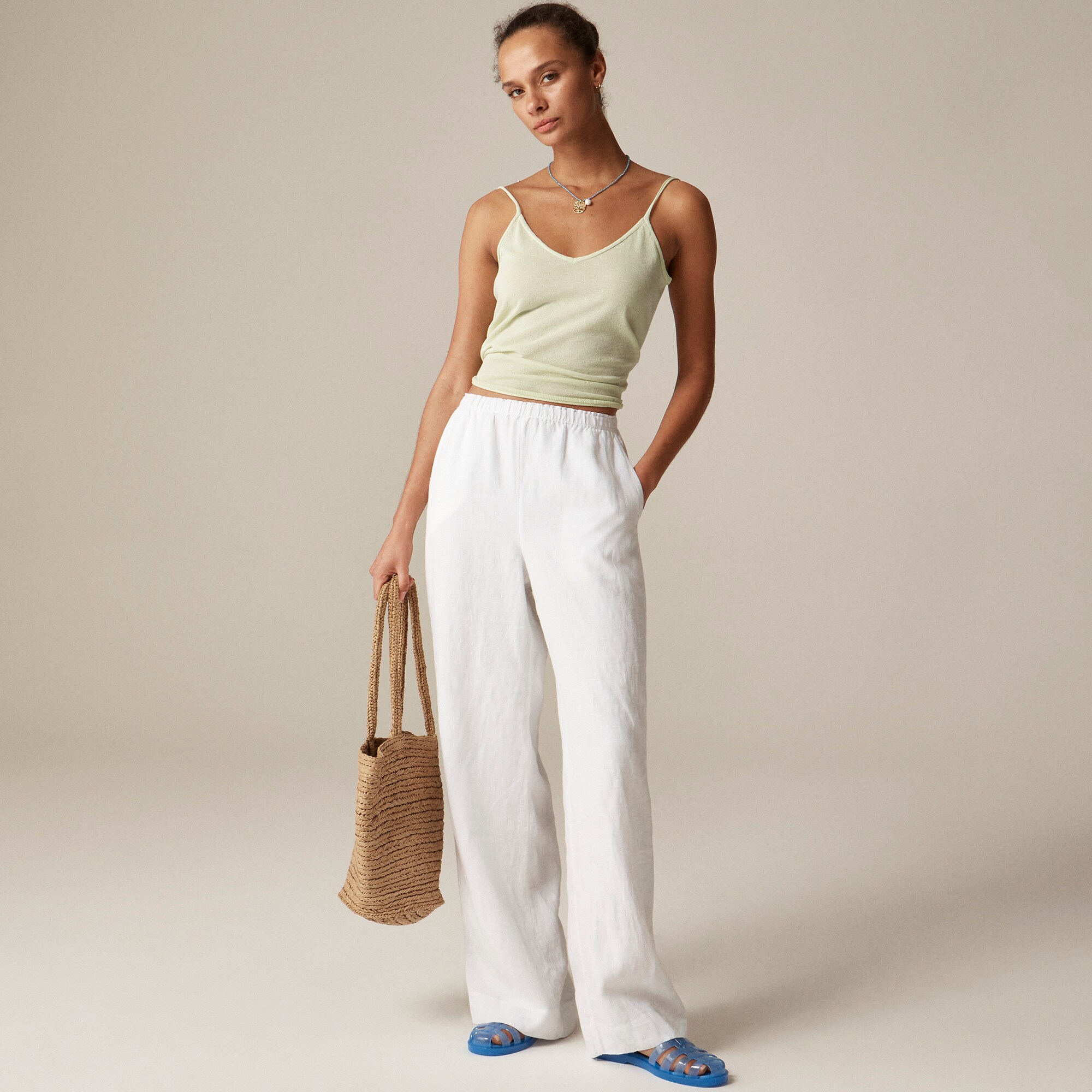 womens Stratus pant in linen