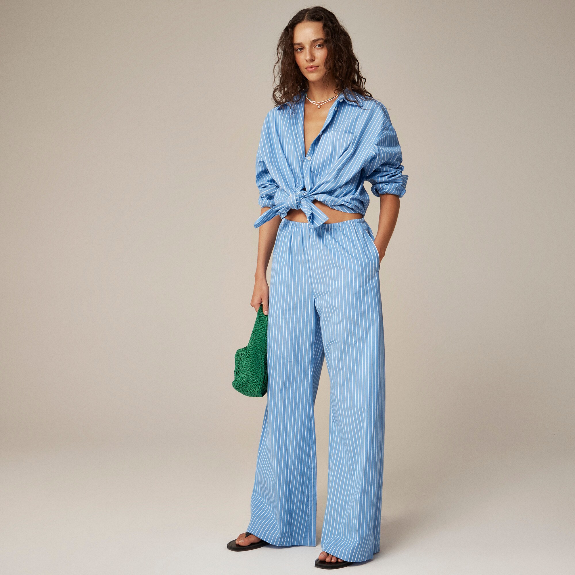 womens Cosmo pant in oxford stripe