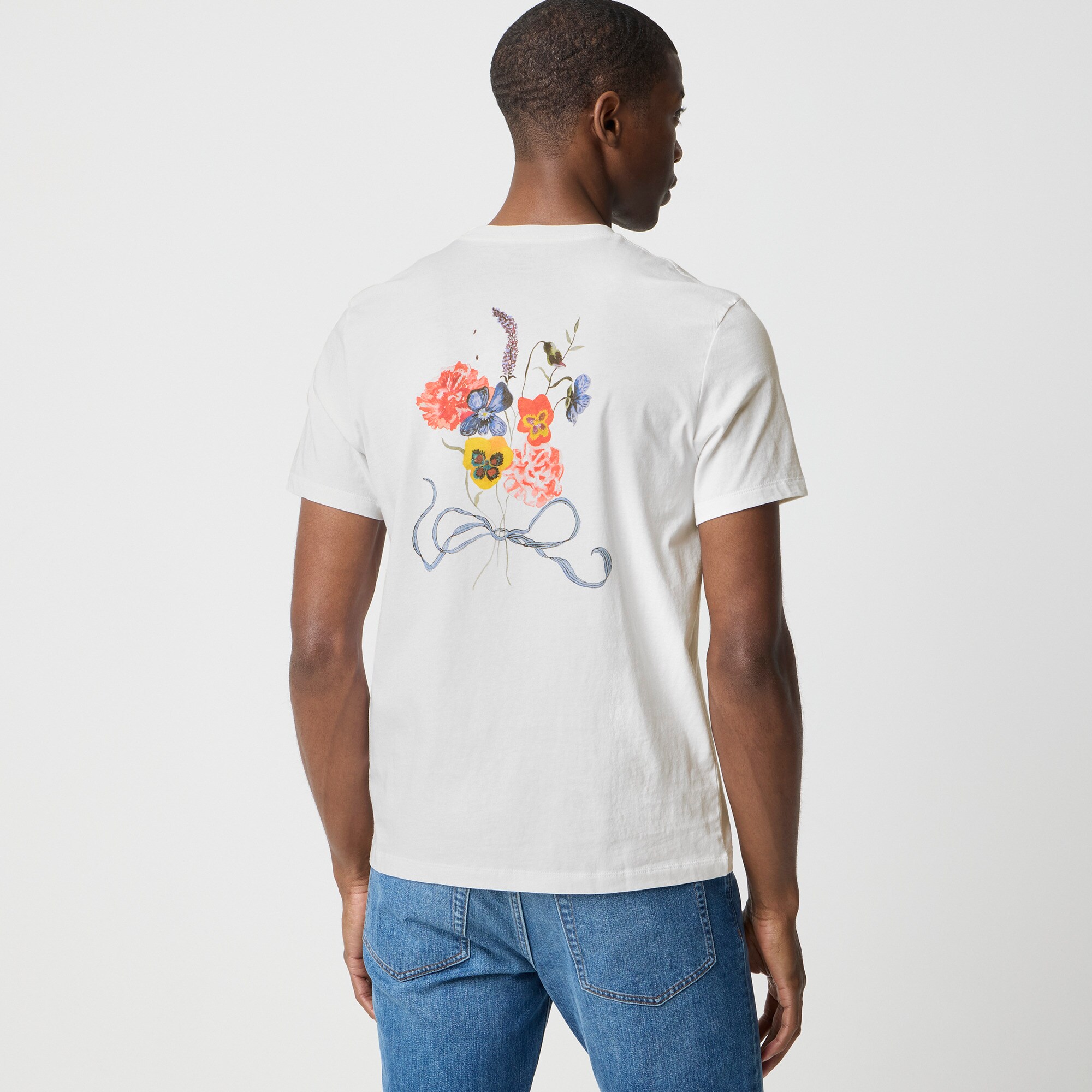  Laura Chautin X J.Crew &quot;The flowers&quot; men's graphic tee