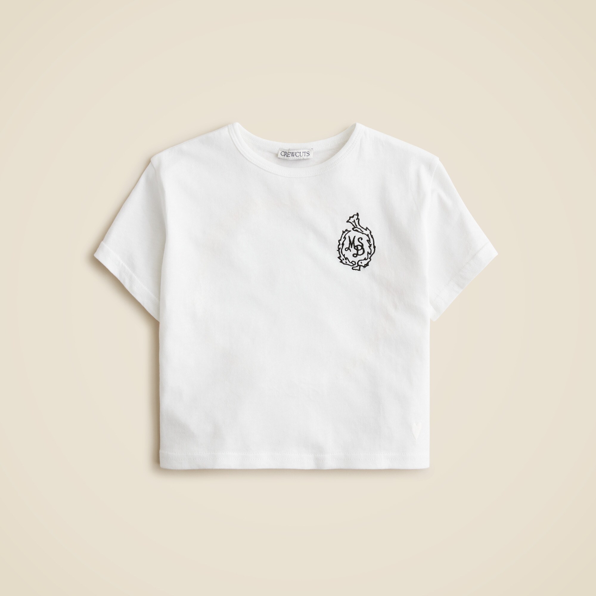 girls Masseria San Domenico X Crewcuts girls' embroidered graphic T-shirt