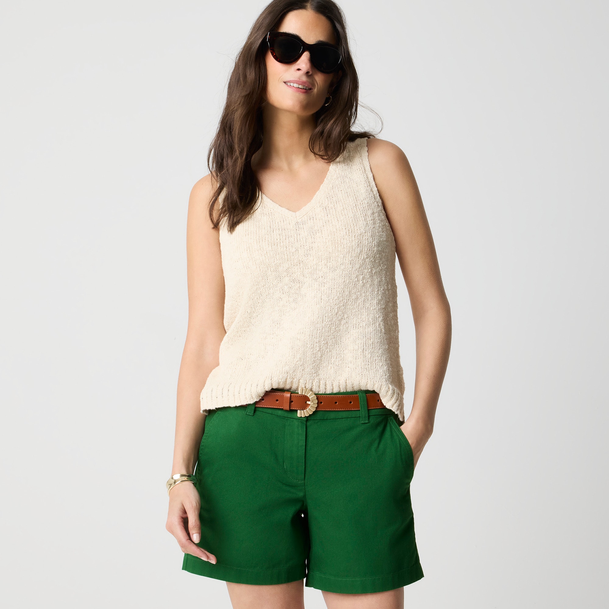 womens 5&quot; classic chino short
